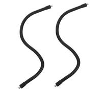 ibasenice 2pcs Metal Gooseneck Tubing with Male to Male Thread Flexible Mic Stand Arm Extension for Cameras Microphones Phone Holders Adjustable Positioning