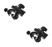 ibasenice 2pcs Metal Phone Holder Clamp for Phone and Mic Sturdy Metal Stand Clip Adjustable Arms for Desk Tabletop Use