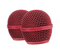 ibasenice 2pcs Microphone Ball Head Mesh Grill Metal Replacement Grille for Microphone Head Mesh Cover