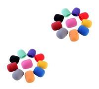 ibasenice 2pcs Microphone Sponge Covers Choices for Windscreen Stage Microphone Windshields