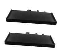 ibasenice 2pcs Microphone Stand Tray for Tubes Stable Mic Organizer Shelf for Sound Cards and Accessories Space-saving Table Clamp for Streaming and Live Broadcast Black