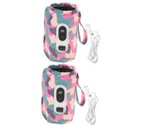 ibasenice 2pcs Milk Bottle Warmer Outdoor Travel Portable Bottle Warmers for Boy Girl Digital for Travel Essentials
