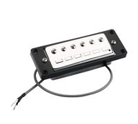 ibasenice 2pcs Mini Pickups Electric Guitar Bridge and Neck Configuration and Pole Spacing Sound Compatible Various Electric Guitars