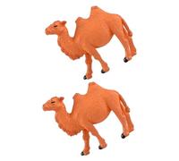 ibasenice 2pcs Mini Wildlife Figurines Desk Camel Figurine Wildlife Miniatures Tiny Camel Mini Animal Camel Statue Camel Desktop Decoration Water Table Toy Small Camel Model Plastic