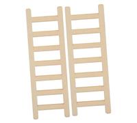ibasenice 2pcs Mini Wooden Ladder for Bunk Bed Doll House Diy Photo Props Miniature Ladders Garden Ornament