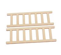 ibasenice 2Pcs Miniature Wooden Ladder for Table Landscape Model Durable and Lightweight Decorative Ladders for Bonsai Decor and Fairy Garden House Accessories