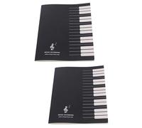 ibasenice 2pcs Music Writing Book Notebook Cover Tabs Office School Stationery Music Tabs Notebook