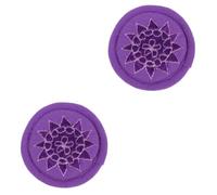 ibasenice 2pcs Nepal Bowl Mat Hand-made Embroidery Cushion for Buddha Sound Bowl Buddhist Supply for Meditation and Art Craft