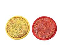 ibasenice 2pcs Nepal Hand-made Cloth Singing Bowl Cushion Buddha Sound Bowl Pads for Meditation Accessories Providing Comfort and Stability during Your Ritual