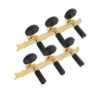 ibasenice 2pcs Open Style Acoustic Guitar Tuning Pegs Iron Precision Tuners Quick Sound Adjustment Lightweight Replacement Parts for Ukulele Travel Performances