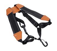 ibasenice 2pcs Padded Saxophone Strap Comfortable Double Shoulder Design for Alto Tenor Soprano Saxophones Black Smooth Texture