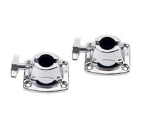 ibasenice 2pcs Percussion Replacement Kickstand Drum Cymbal Base Clamp Tom Cymbal Base Clamp Drum Fixture Drums Holder Base Plate Cymbal Holder Clamp Drum Accessory Jig Silver