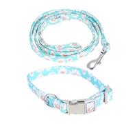 ibasenice 2pcs Pet Collar Adjustable Dog Collar Metal Buckle Pet Training Leash Puppy Traction Rope for Outdoors