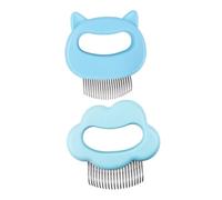 ibasenice 2pcs Pet Comb Portable Dog Massage Comb Household Remover Reusable Grooming Brush for Kittens and Dogs