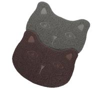 ibasenice 2pcs Pet Mat Puppy Kitten Mat Anti-slip Cat Protects Floor from Dirt and Mess Withstands Cat Scratching Pvc 15.52x11.00x0.39in Feeding Pet Kitten