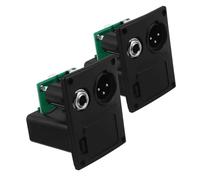 ibasenice 2pcs Pickup Battery Holder Box Case for Active Guitar Bass with Xlr Connector Cover Compatible with Pickups Professional Audio Equipment