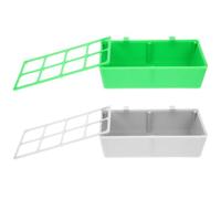 ibasenice 2pcs Plastic Bird Feeder for Small Birds and Pets Hanging Installation Easy to Clean Cage Food Bowl Suitable for Home Use Learning to Eat