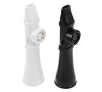 ibasenice 2pcs Plastic Kazoo Flute Set Lightweight and Easy-to-learn Musical Instrument with Stylish Design for Music Performances and Family Gatherings
