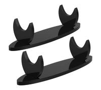 ibasenice 2pcs Portable Acrylic Flute Stand with Anti-fall Stability for Bamboo Flute Piccolo Wind Instrument Holder Organizer for Music Classroom Desk Display