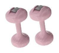 ibasenice 2Pcs Portable Adjustable Water-filled Dumbbells Pink Lightweight Hand Weights for Home Travel Quiet Strength Training Fitness and Water Aerobics