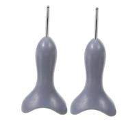 ibasenice 2pcs Portable Braille Stylus Pen Saddle Shaped Braille Writing Tool for Blind and Visually Impaired High Precision Lightweight for Daily Education and Communication