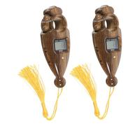 ibasenice 2Pcs Portable Buddha Beads Counter Digital Finger Tally Counter with LED Screen for Accurate Chanting Lightweight and Easy to Read Design for Buddhist Meditation