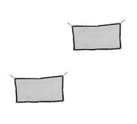 ibasenice 2pcs Portable Dog Mesh Car Barrier Easy Assembly Pet Fence Safety Net for Home
