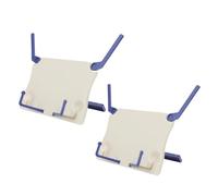 ibasenice 2Pcs Portable Foldable Desktop Music Stand for Sheet Music and Keyboard White Compact Holder for Piano Accessories and Reading Suitable for Home and Studio Use 8.1X6.4 Inches