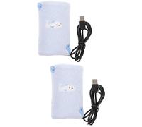 ibasenice 2pcs Portable Milk Water Bottle Warmer for Newborn Boy Girl USB Powered Travel Bottle Warmer for Breastmilk The Go