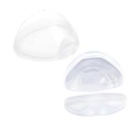 ibasenice 2pcs Portable Pacifier Storage Case Soother Holder for Travel Silicone Fits Major Pacifiers Keeps Clean from Dirt and Debris