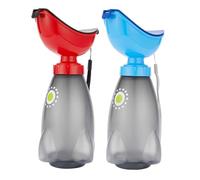 ibasenice 2pcs Portable Potty with Leakproof Urinal Travel Pee Bottle for Car Use Emergency Toilet for Long Journeys and Outdoor Camping
