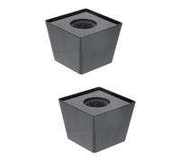ibasenice 2pcs Portable Trapezoid Microphone Flag Lightweight Interview Mic Logo for Press Conferences Corporate Meetings and Gatherings Easy to Install Material