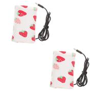 ibasenice 2pcs Portable USB Bottle Warmer for Travel Milk and Water Warming Bag for Car Journeys and Outdoor Use Insulated Design to Keep Warm