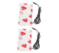 ibasenice 2pcs Portable USB Breastmilk Bottle Warmer Bag Compact Insulated Heating Case for Travel for Keeping Warm The Go Multi-Functional and Easy to Use