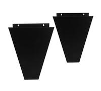 ibasenice 2pcs Poultry Slaughtering Cone Stainless Steel Large Chicken Kill Cone Black for Roosters and Poultry Lawn Use