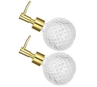 ibasenice 2pcs Pump Bottle Liquid Soap Dispenser Shampoo Bottle Dispenser Lightweight 120ml Simple Elegant Design for Daily Use in Toilets