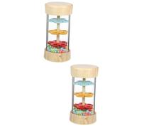 ibasenice 2pcs Rain Sound Instrument Stick Shaker for Boys and Girls Interactive Musical Toy for Early Education and Hand-eye Coordination for Indoor and