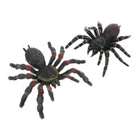 ibasenice 2Pcs Realistic Fake Spider Props for Halloween Decoration Scary Party Prank Lifelike Spider Model Fun Halloween Home Decor for Boys