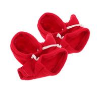 ibasenice 2pcs Red Comfortable Stuffed Animal Clothes Set for Plush Bear and Doll Featuring Cozy T Shirts and Hoodies for Play and Holiday Decor