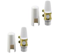 ibasenice 2pcs Replacement Resin Saxo Alto Saxophone Head Musical Instrument Accessory for White Resin Saxophone Mouthpiece and Instrument Accessories