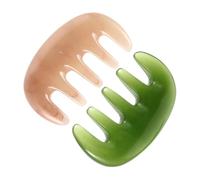 ibasenice 2pcs Resin Massage Scraping Comb Gua Sha Tool Wide Tooth Comb for Scalp Care Relaxation Massage Handheld Massager