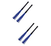 ibasenice 2pcs Retractable Drum Brushes Sticks Ergonomic Percussion Drumsticks for Jazz Rock Musicians Comfortable for