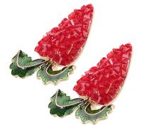 ibasenice 2Pcs Rhinestone Carrot Brooch Pins for Clothes Jackets Backpacks Cute Veggies Pin Winter Shawl Brooch Wedding Vegan Accessories for Women