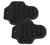 ibasenice 2pcs Road Bike Cleat Cover for Outdoor Use with Compact Design and Easy to Replace Plastic Shoe Cleat Protector Cycling Pedal Cover in Black