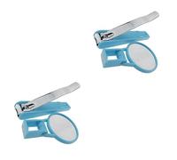 ibasenice 2pcs Safe Nail Care Steady Nail Clipper Trimmer Magnifying Glass for Elderly and Newborn Use