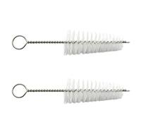 ibasenice 2pcs Saxophone Cleaning Tool Sound Hole Brush Sax Brush Silver Nylon Stainless Steel Practical Simple Safe Protective Convenient Use for Saxophone Maintenance