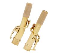 ibasenice 2pcs Saxophone Neck Replacement Kit Straight Bent Necks for Alto Tenor Soprano Sax