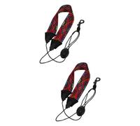 ibasenice 2pcs Saxophone Neck Strap Adjustable Sax Strap Swivel Hook for Alto Tenor Soprano Design Reduces Neck Pressure Portable Accessory