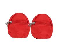 ibasenice 2pcs Scale Cute Dollhouse Mini School Bags for Scale Dolls Stylish Miniature Backpacks for Dollhouse Scenes and Party Decorations
