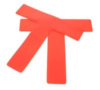ibasenice 2pcs Shaped Football Training Ground Markers Bright Red Flat Landmark Pads for Soccer Agility Drills and Sports Boundary Planning